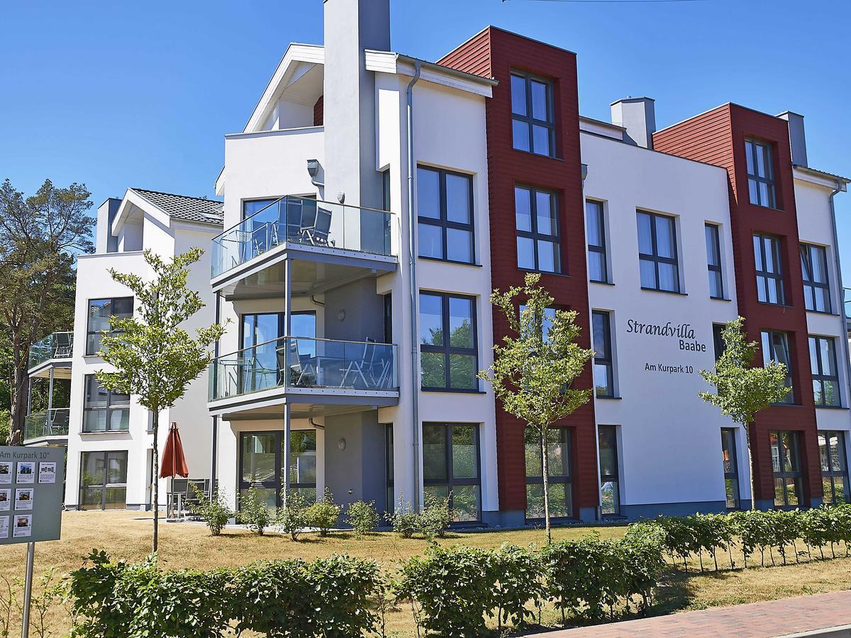 Strandvilla Baabe F 635 WG 12 mit Meerblick, Kamin, Sauna, Whirlpool Exterior foto